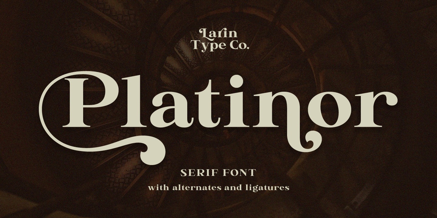 Example font Platinor #1